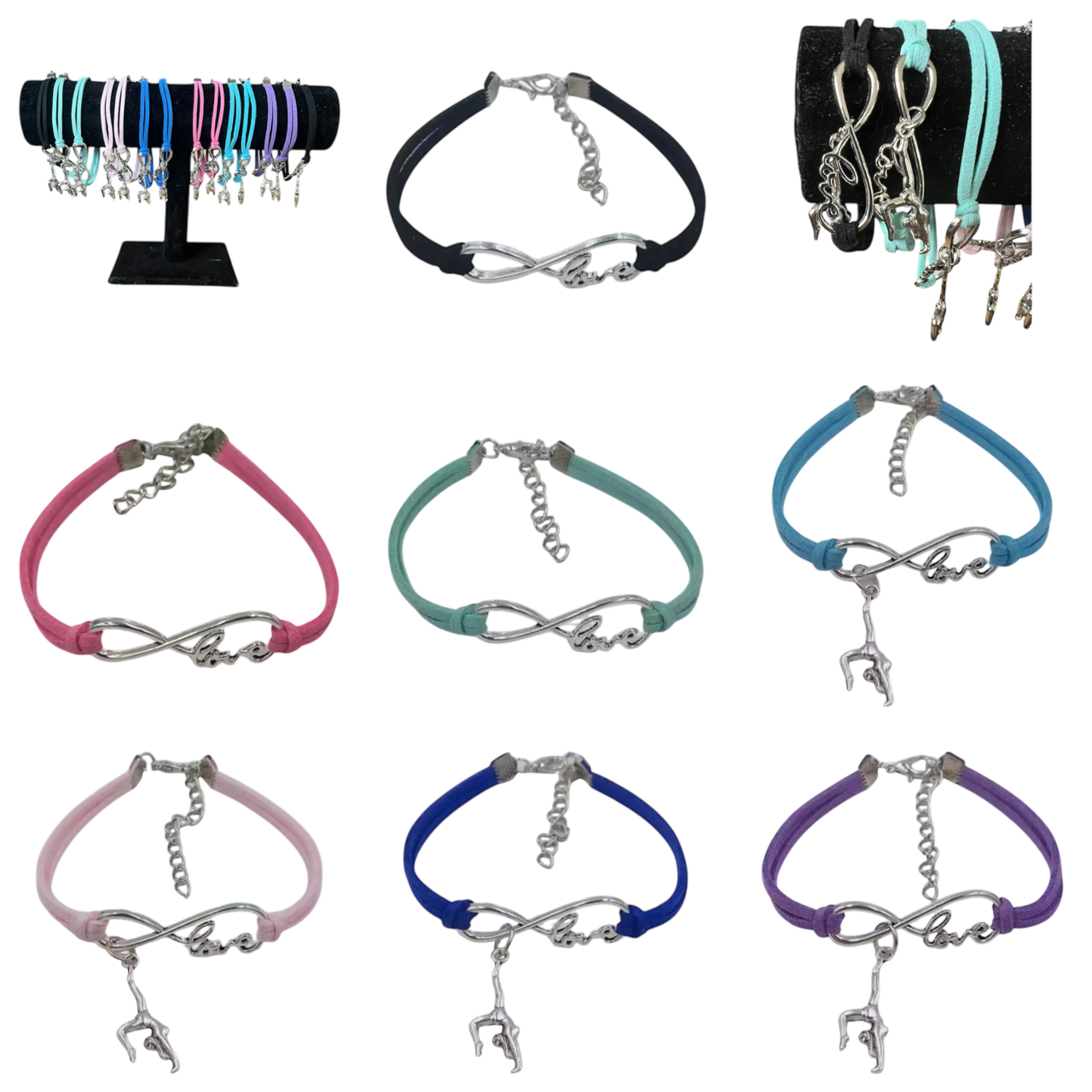 Armband mit Turnerin Charms