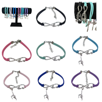 Armband mit Turnerin Charms