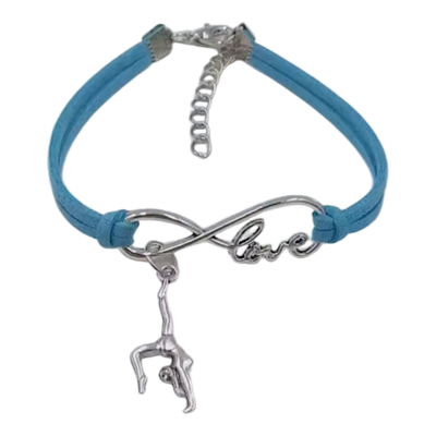 Armband mit Turnerin Charms
