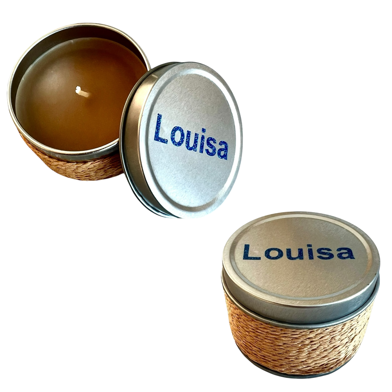 Duftkerze mit Namen personalisiert