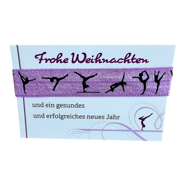 Haargummi mit Turnerinnen - Weihnachten