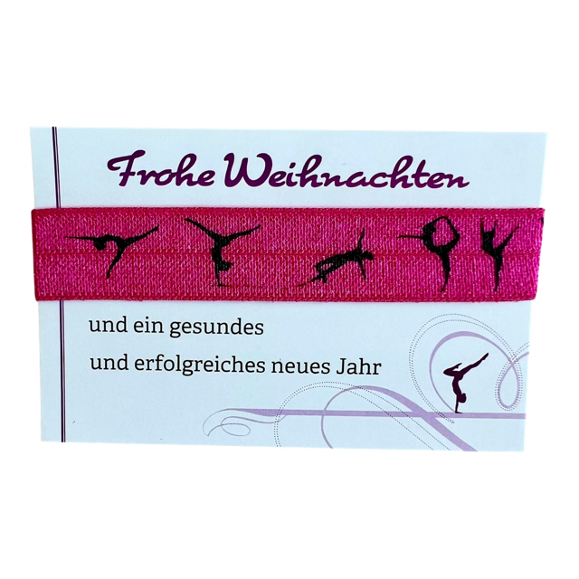 Haargummi mit Turnerinnen - Weihnachten