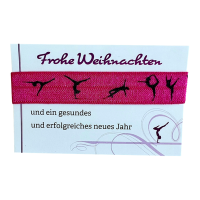 Haargummi mit Turnerinnen - Weihnachten