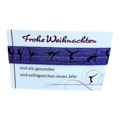 Haargummi mit Turnerinnen - Weihnachten