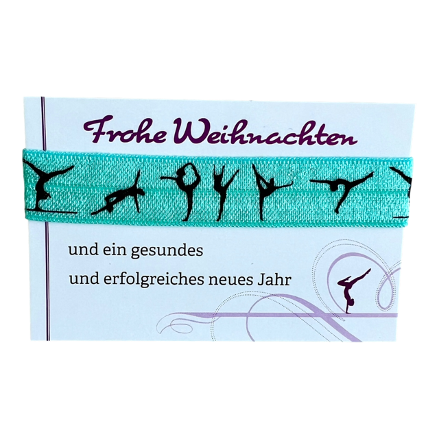 Haargummi mit Turnerinnen - Weihnachten