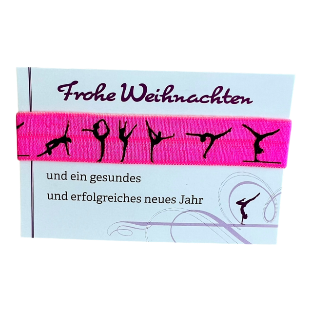 Haargummi mit Turnerinnen - Weihnachten