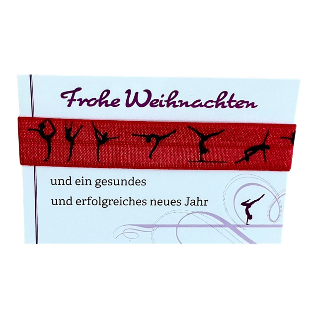 Haargummi mit Turnerinnen - Weihnachten