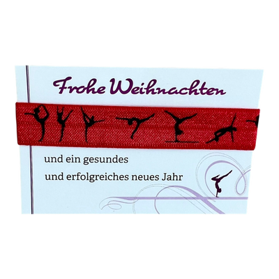 Haargummi mit Turnerinnen - Weihnachten