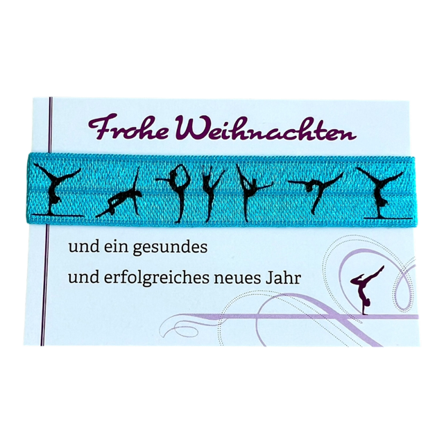 Haargummi mit Turnerinnen - Weihnachten