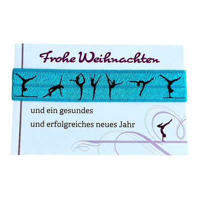 Haargummi mit Turnerinnen - Weihnachten