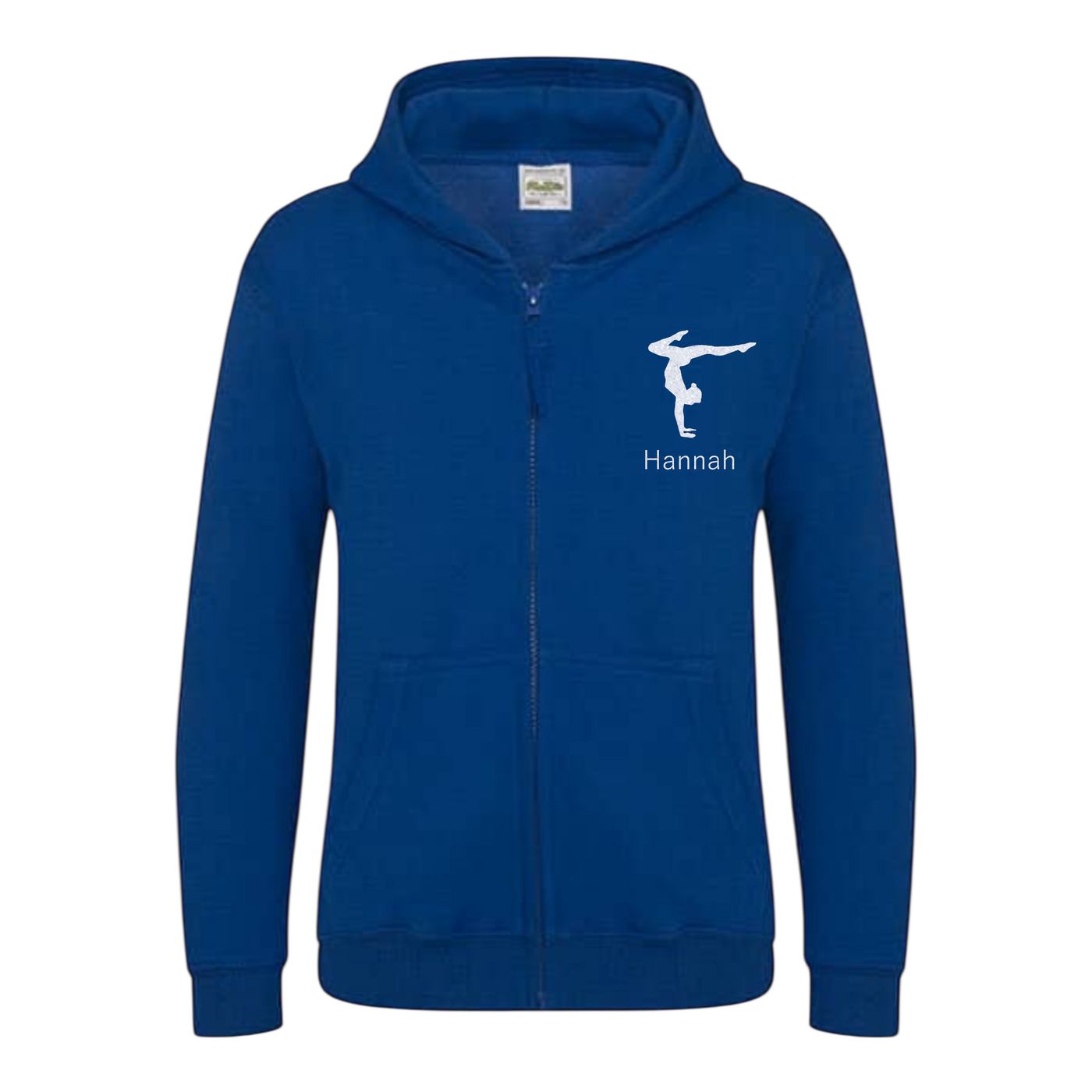 Sweatjacke Kids blau - Turnerin & Name