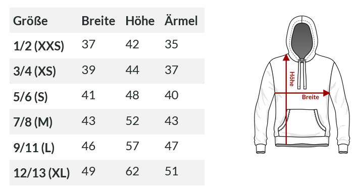 Hoodie Kids weiß - Turnerin & Name