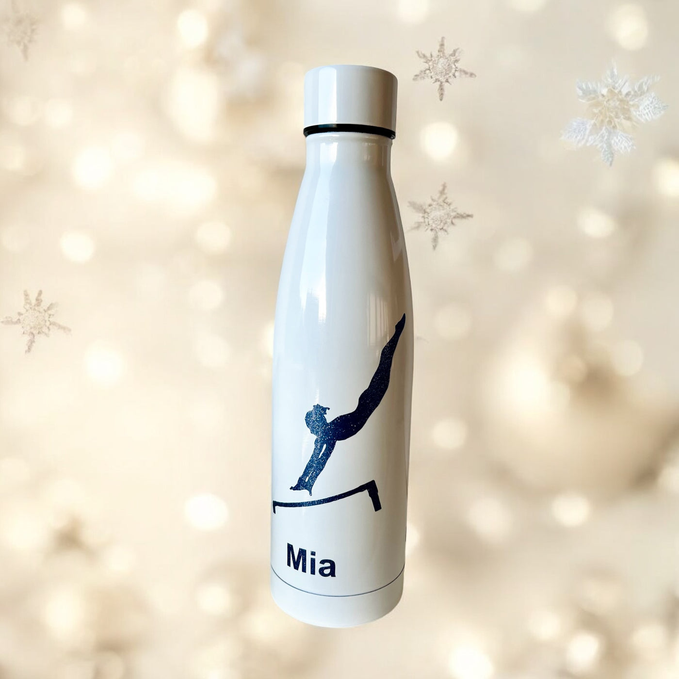 Trinkflasche weiß personalisiert - Farbwahl