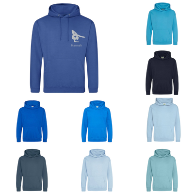 Vereins-Hoodies bedruckt Blau