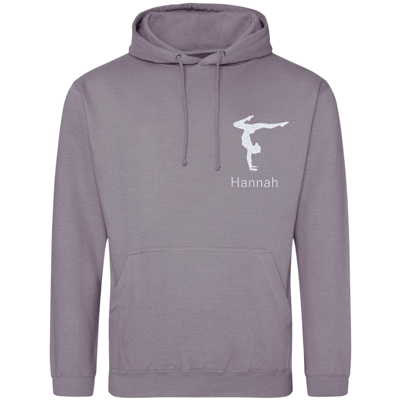Hoodie puderflieder - Turnerin & Name