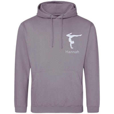 Hoodie puderflieder - Turnerin & Name