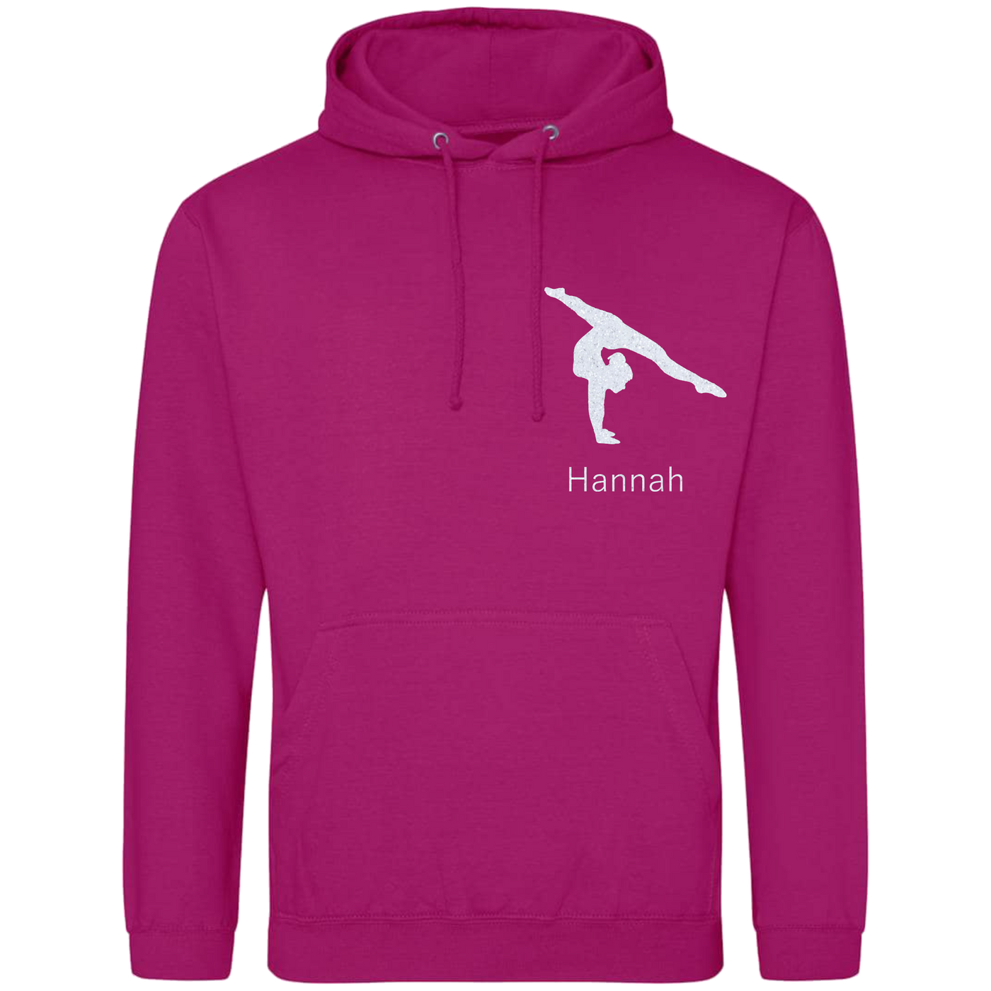 Hoodie fuchsia - Turnerin & Name