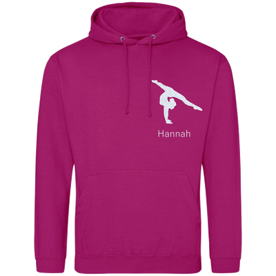 Hoodie fuchsia - Turnerin & Name