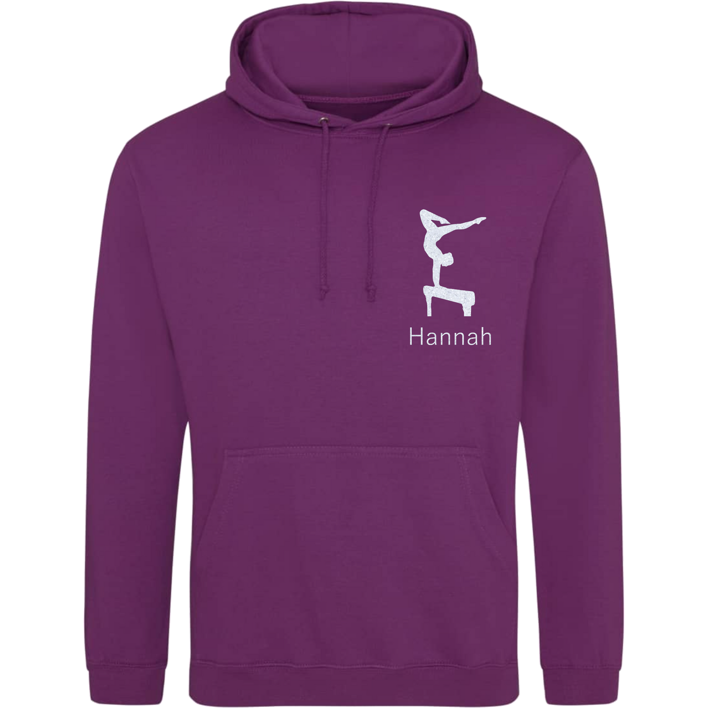 Hoodie magenta - Turnerin & Name