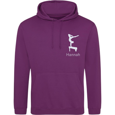 Hoodie magenta - Turnerin & Name