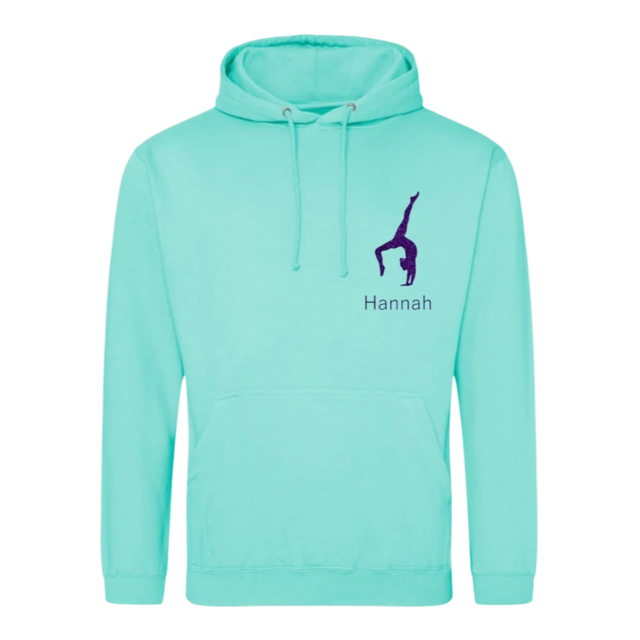 Vereins-Hoodies bedruckt Grün Türkis