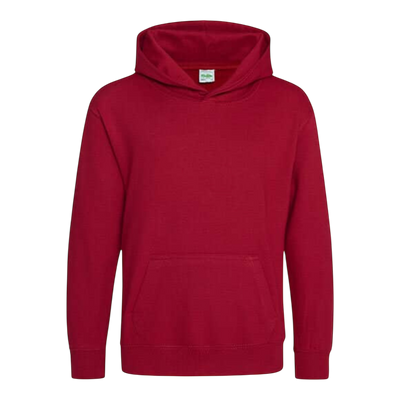 Vereins-Hoodies bedruckt Rot Gelb Orange