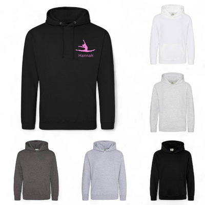 Vereins-Hoodies bedruckt Schwarz Weiß Grau