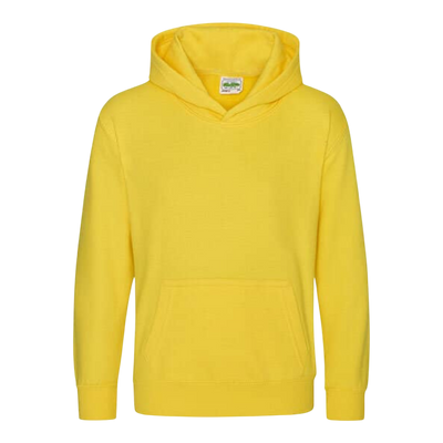 Vereins-Hoodies bedruckt Rot Gelb Orange