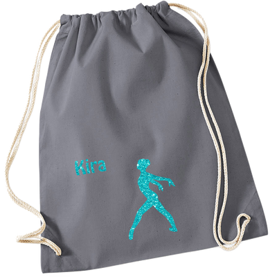 Turnbeutel graphit - viele Motive & Farben