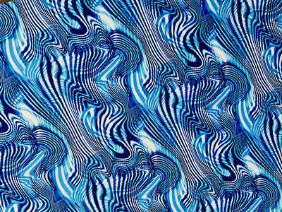 432 Lycra matt blau Zebra