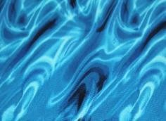419 Lycra matt Wellen blau