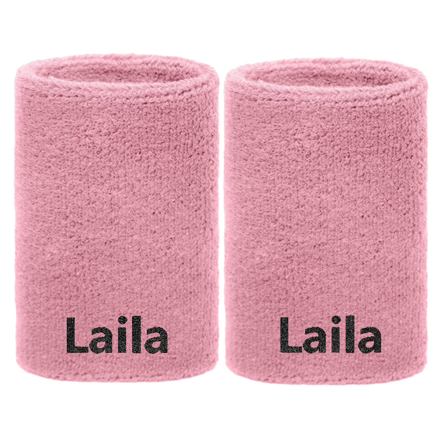 Schweißbänder rosa mit Namen